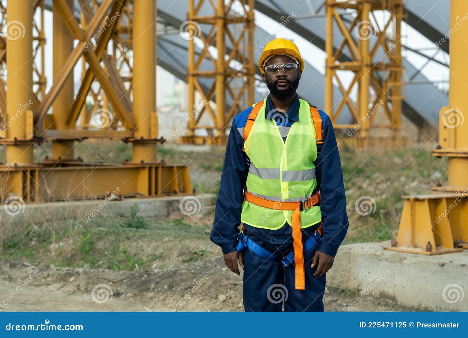 Construction Worker Working Outdoors Stock Image Image of businessman