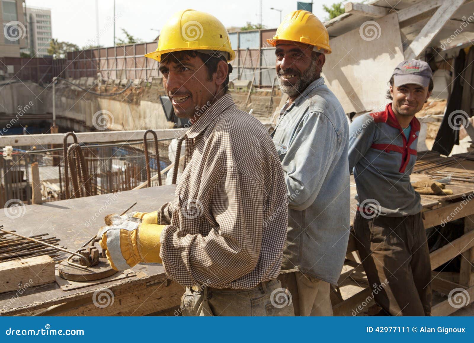 Construction Workers in Lebanon Editorial Photo Image of steel