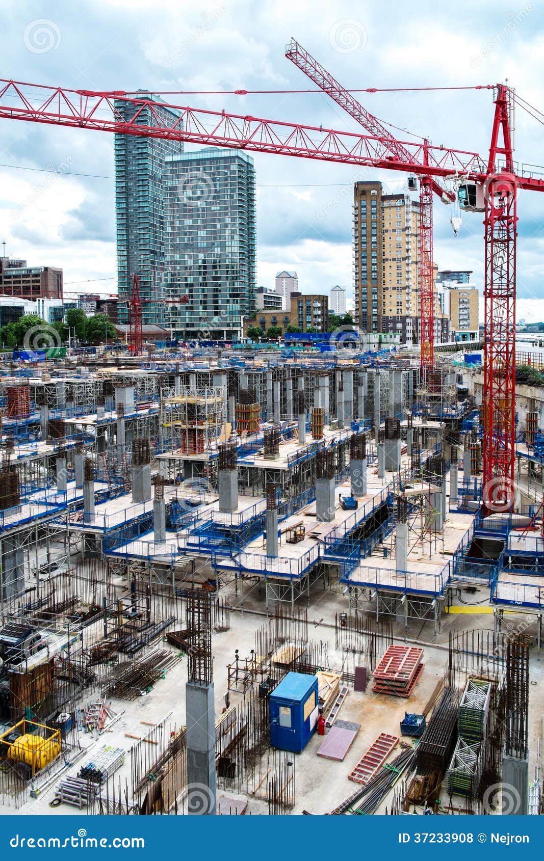 Construction yard stock photo. Image of housing, basis 37233908