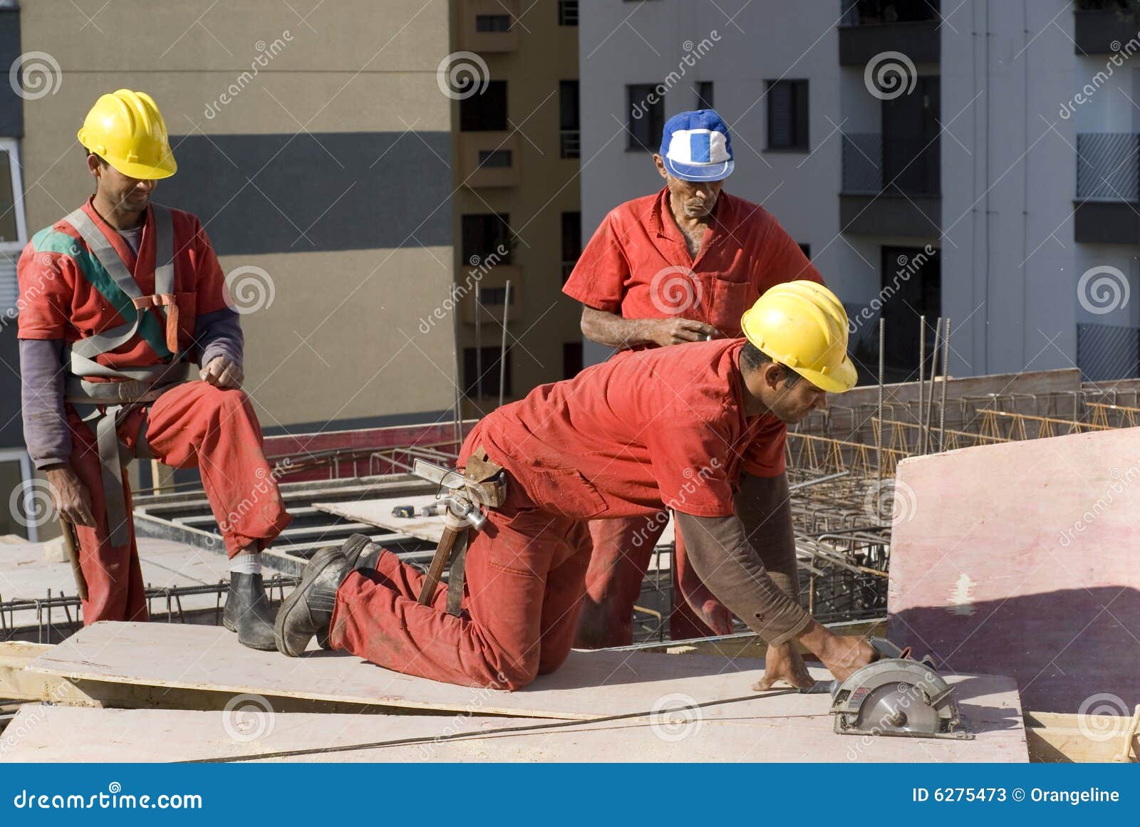 Constructions Workers at Site Stock Image Image of hard, midlife 6275473