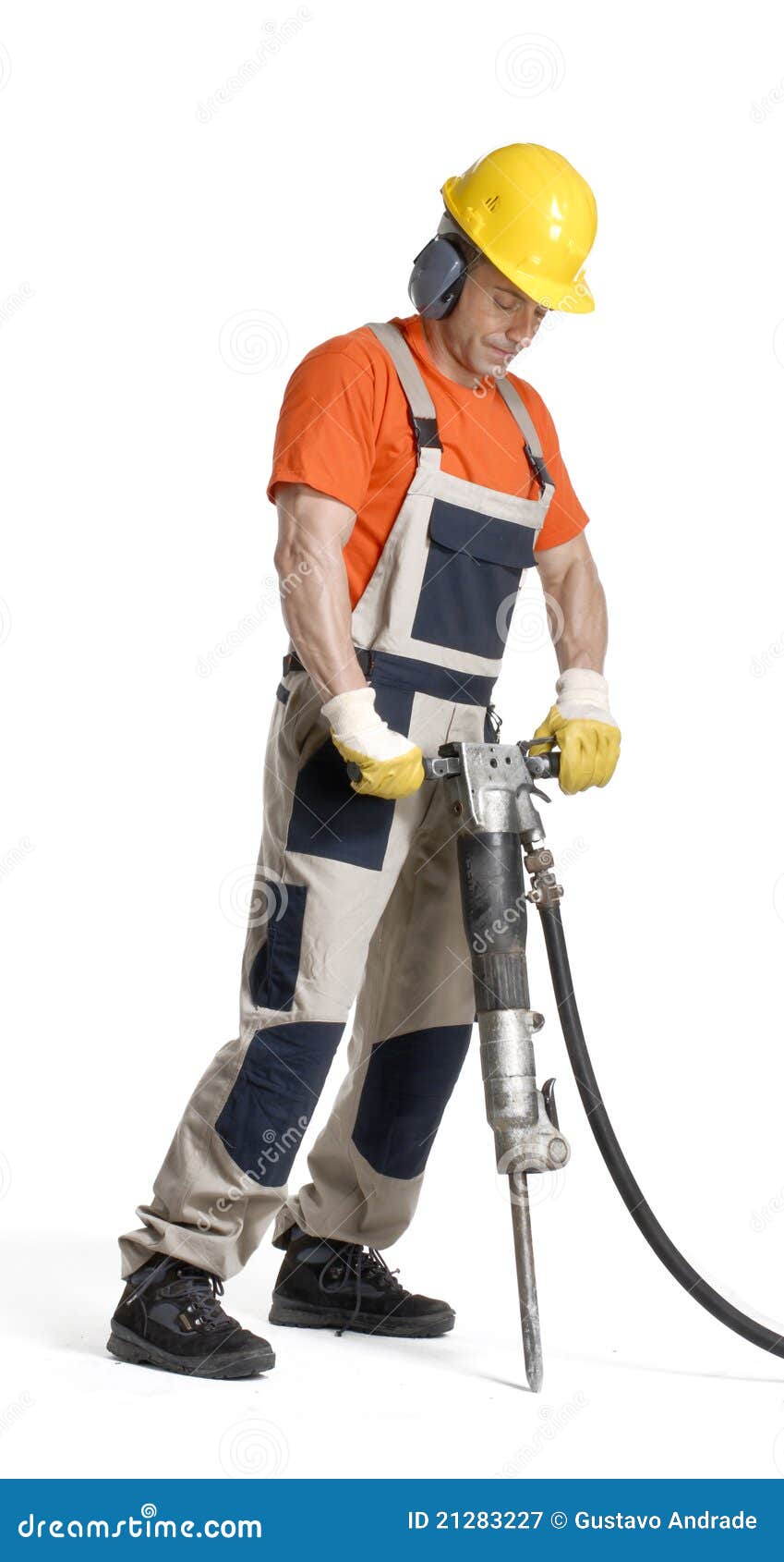 Constructor drill. stock image. Image of effort, drill 21283227