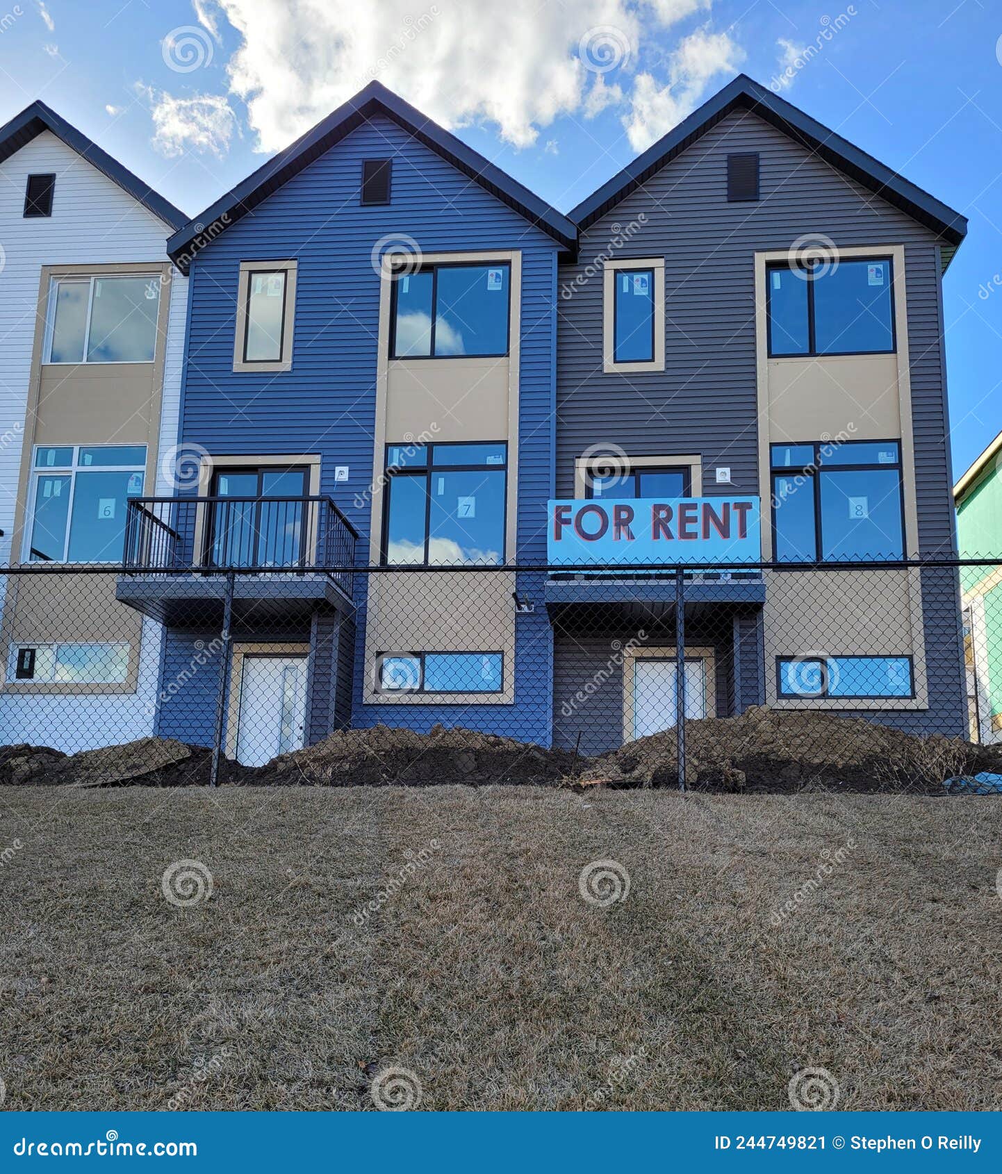 Construir Para Permitir El Alquiler De Nuevas Viviendas Foto editorial