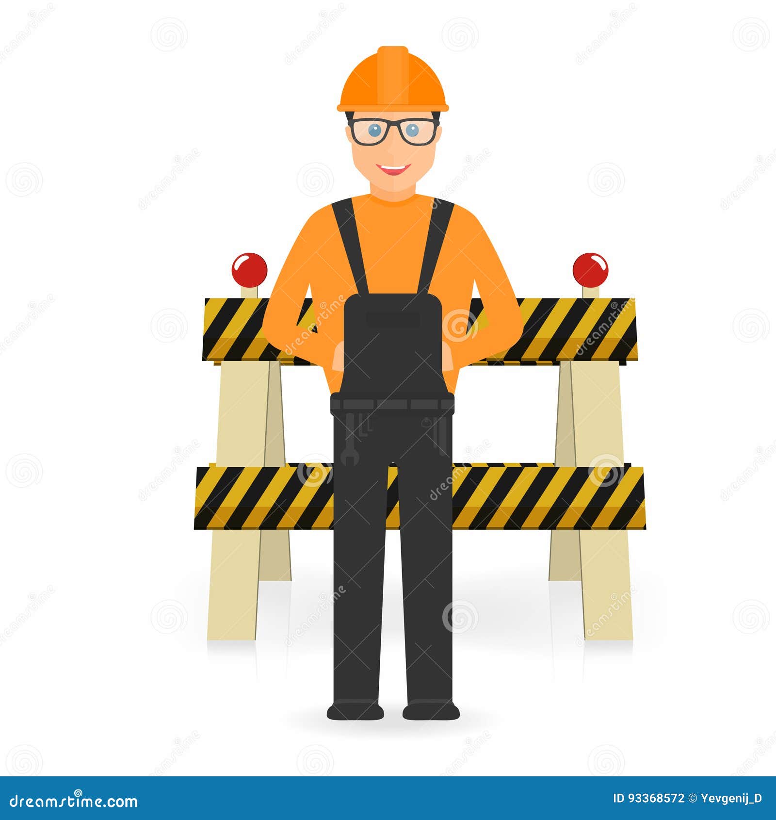 Conjunto De Macacão De Construção De Homem Construtor De Desenho