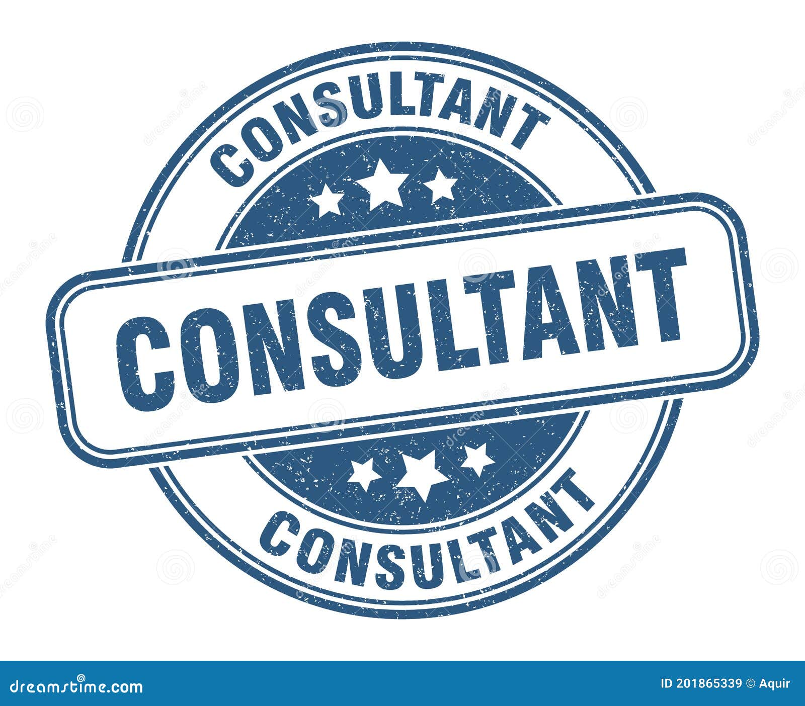 Consultant Stamp. Consultant Label. Round Grunge Sign Stock Vector