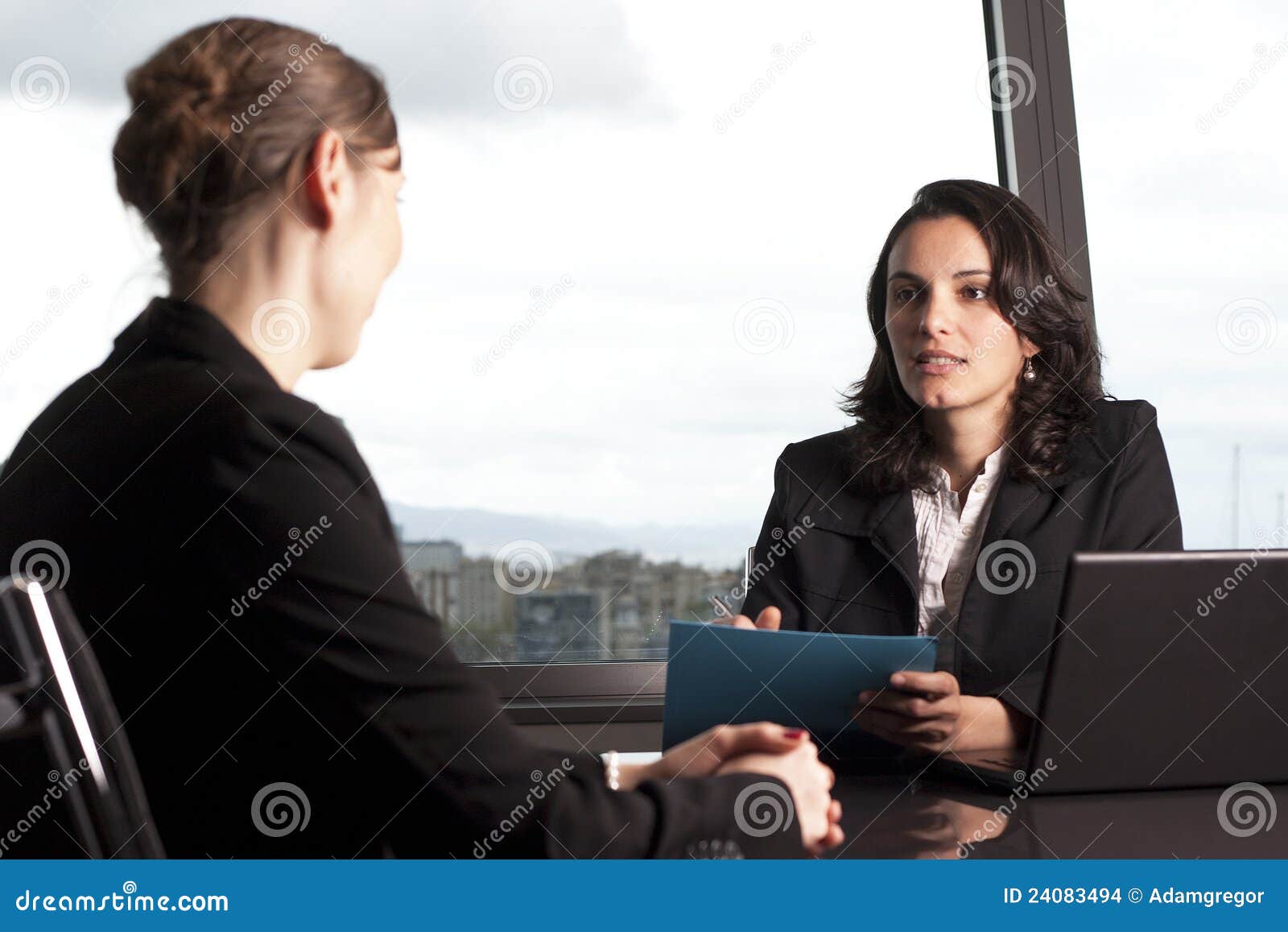 Consultation with Insurance Agent Stock Photo Image of document