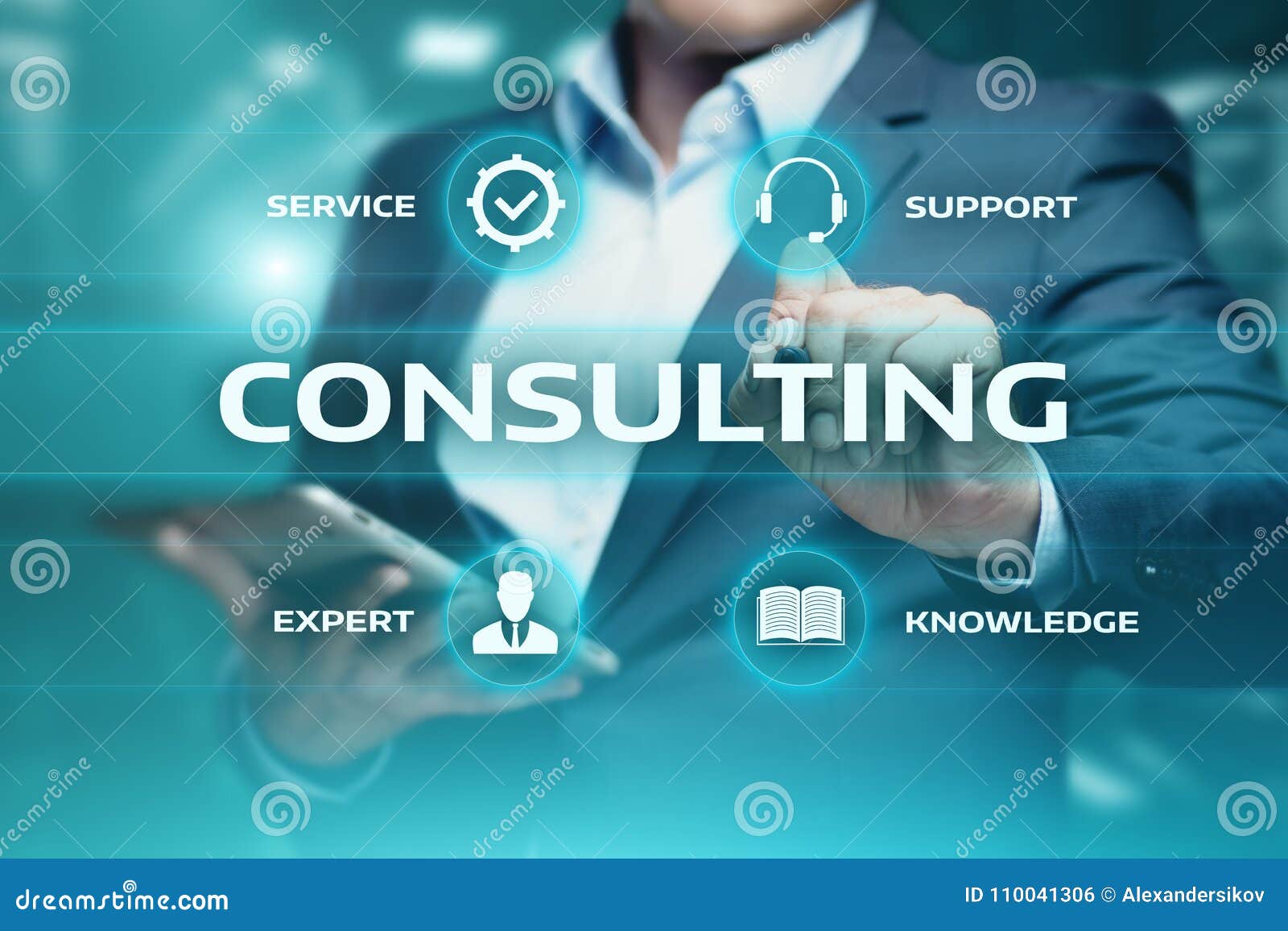 consulting expert advice support service business concept