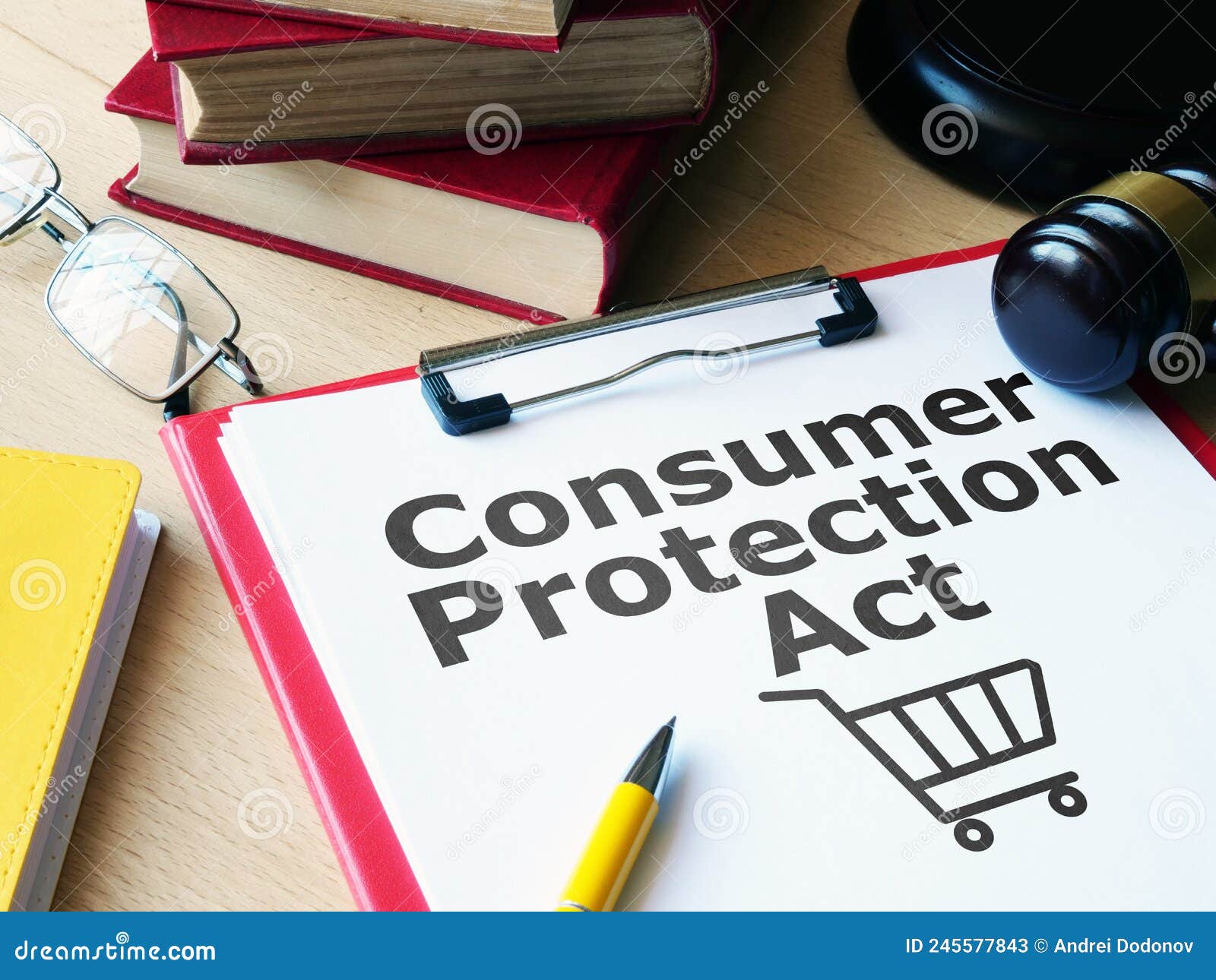Consumer Protection Act is Shown Using the Text Stock Image Image of