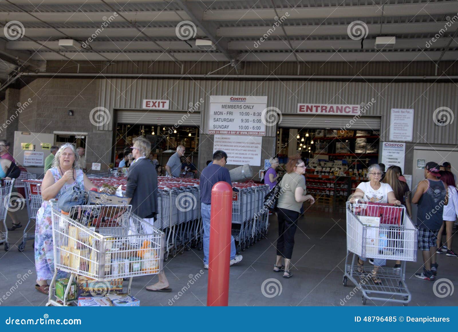 Consumers at costco editorial image. Image of editoial 48796485