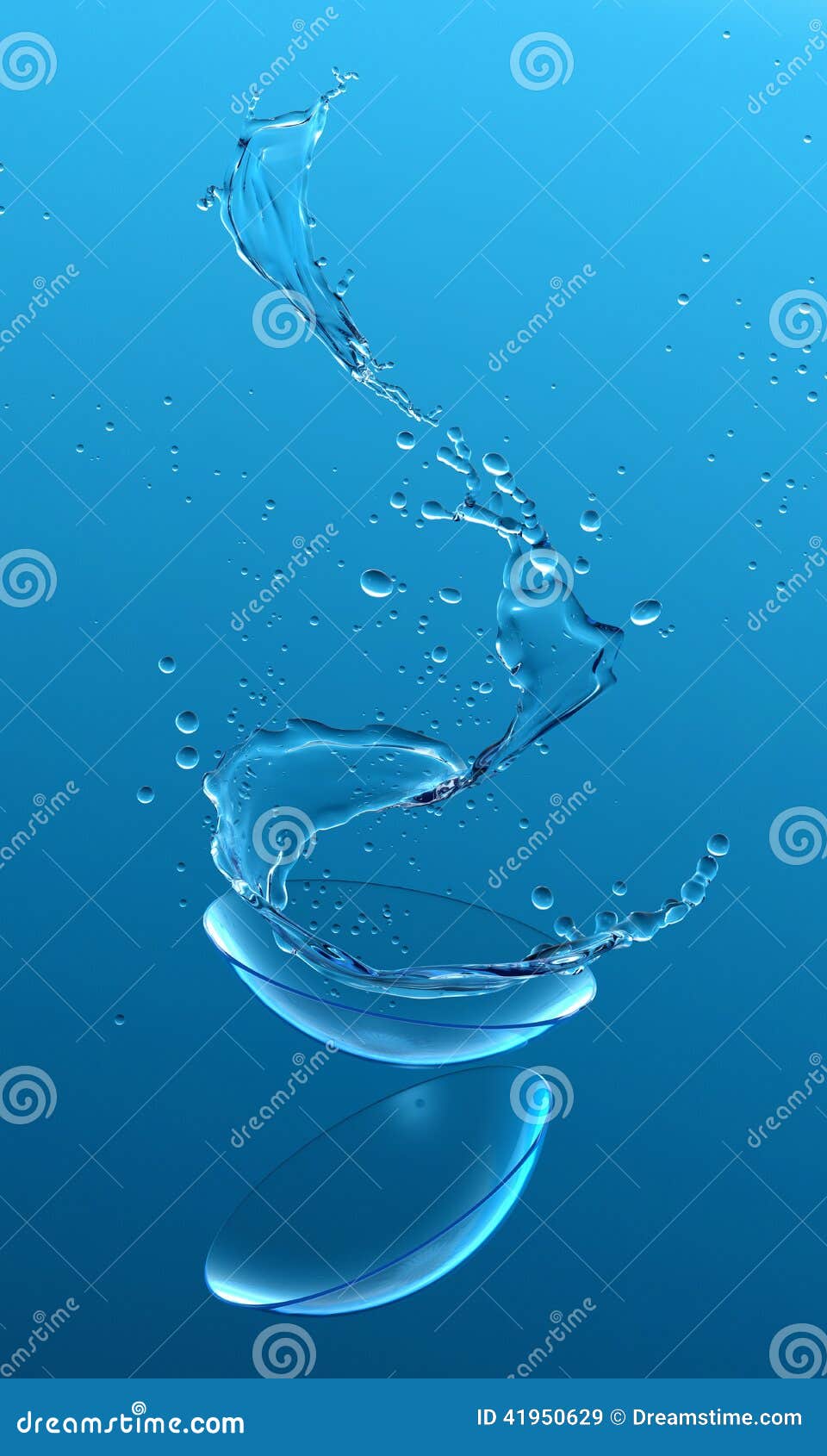 Contact Lens Dropping with Splash Stock Image Image of hygienic