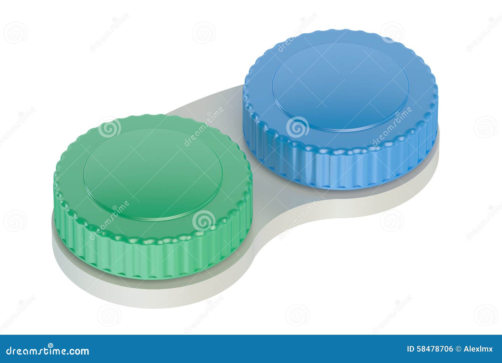 Contact Lenses Case Closeup Stock Illustration Illustration of