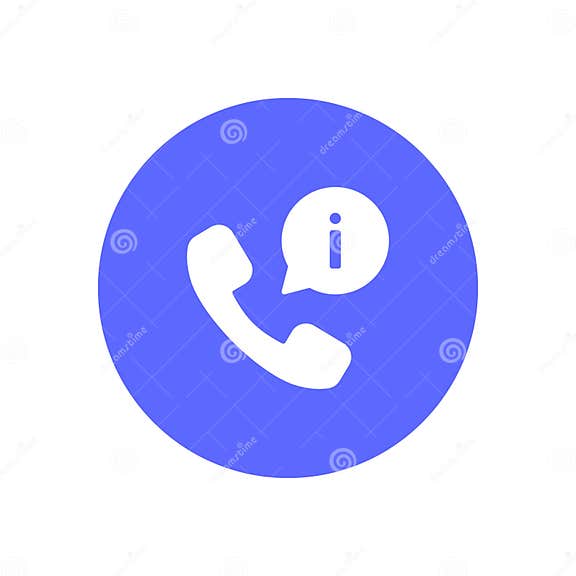 Contact Person, Call Center Icon Vector in Flat Style Stock Vector