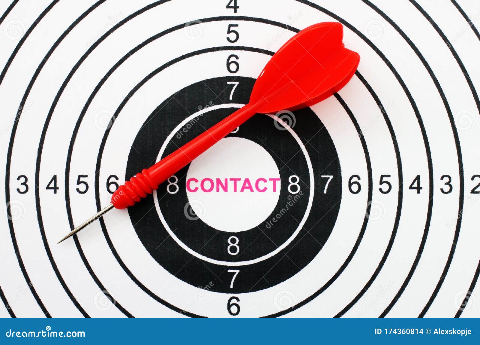 Contact target stock photo. Image of marketing, trust 174360814