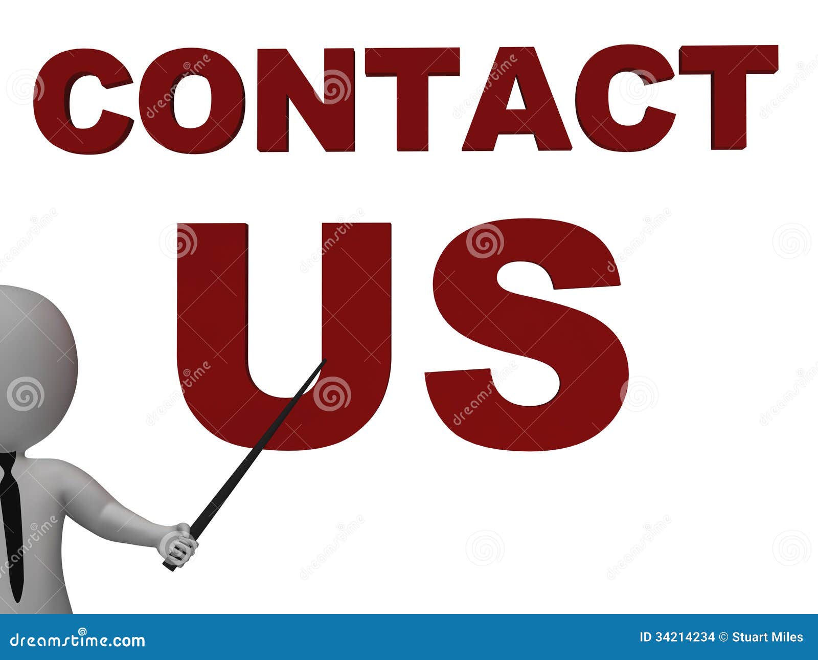 Contact Us Sign Meaning Helpdesk Stock Illustration Illustration of