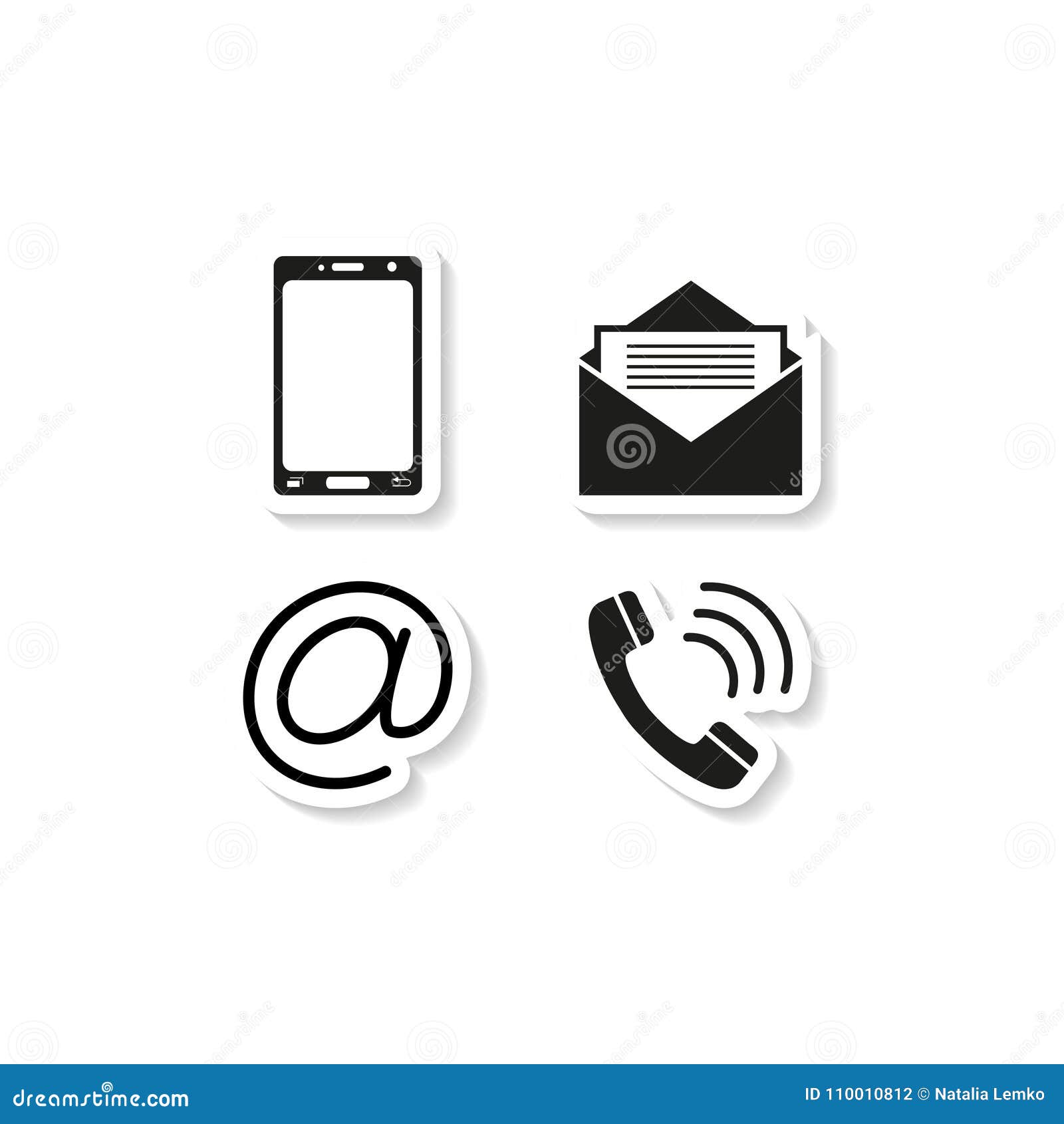 contacts phone sticker icons