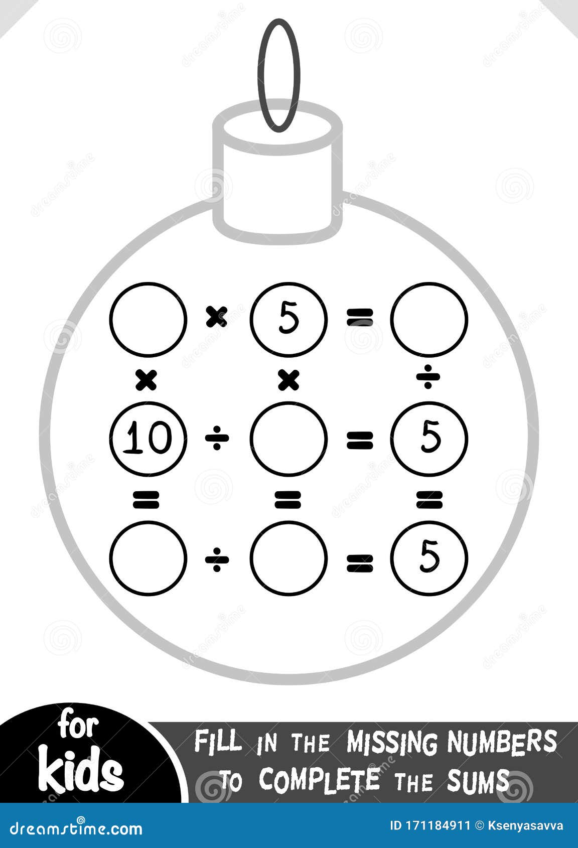 Jogo de contagem conta o número de bola de natal e escreve o resultado jogo  educativo para crianças