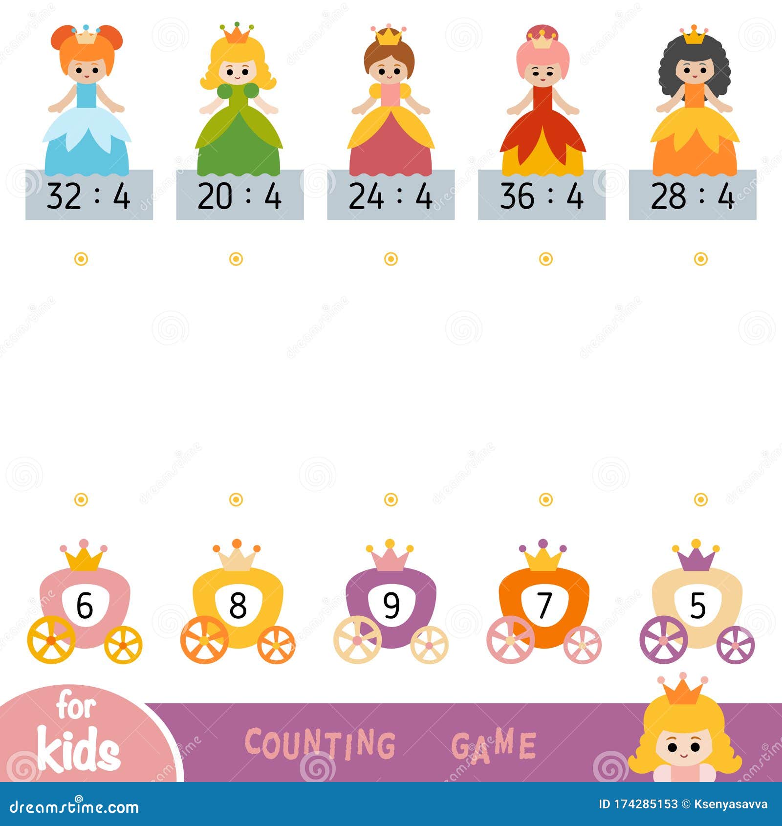 jogo de contagem para crianças pré-escolares. jogo matemático