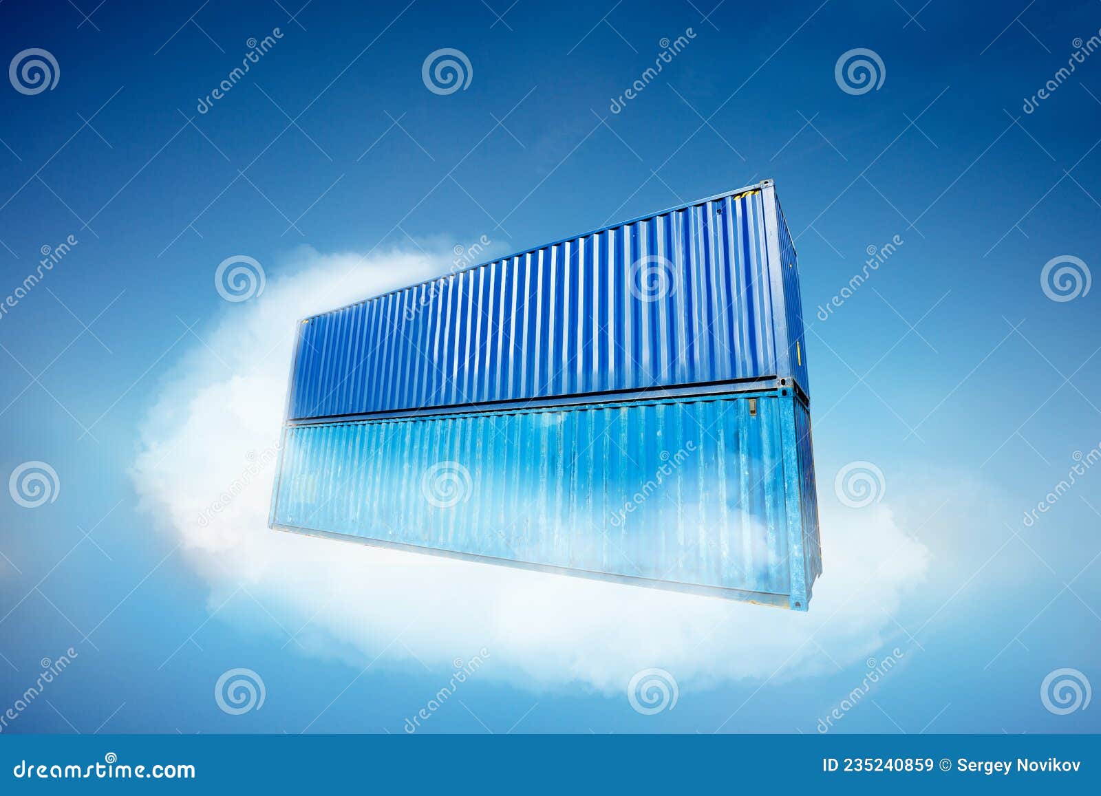 Container in Cloud a Software Infrastructure Concept Stock Image Image of docker, software