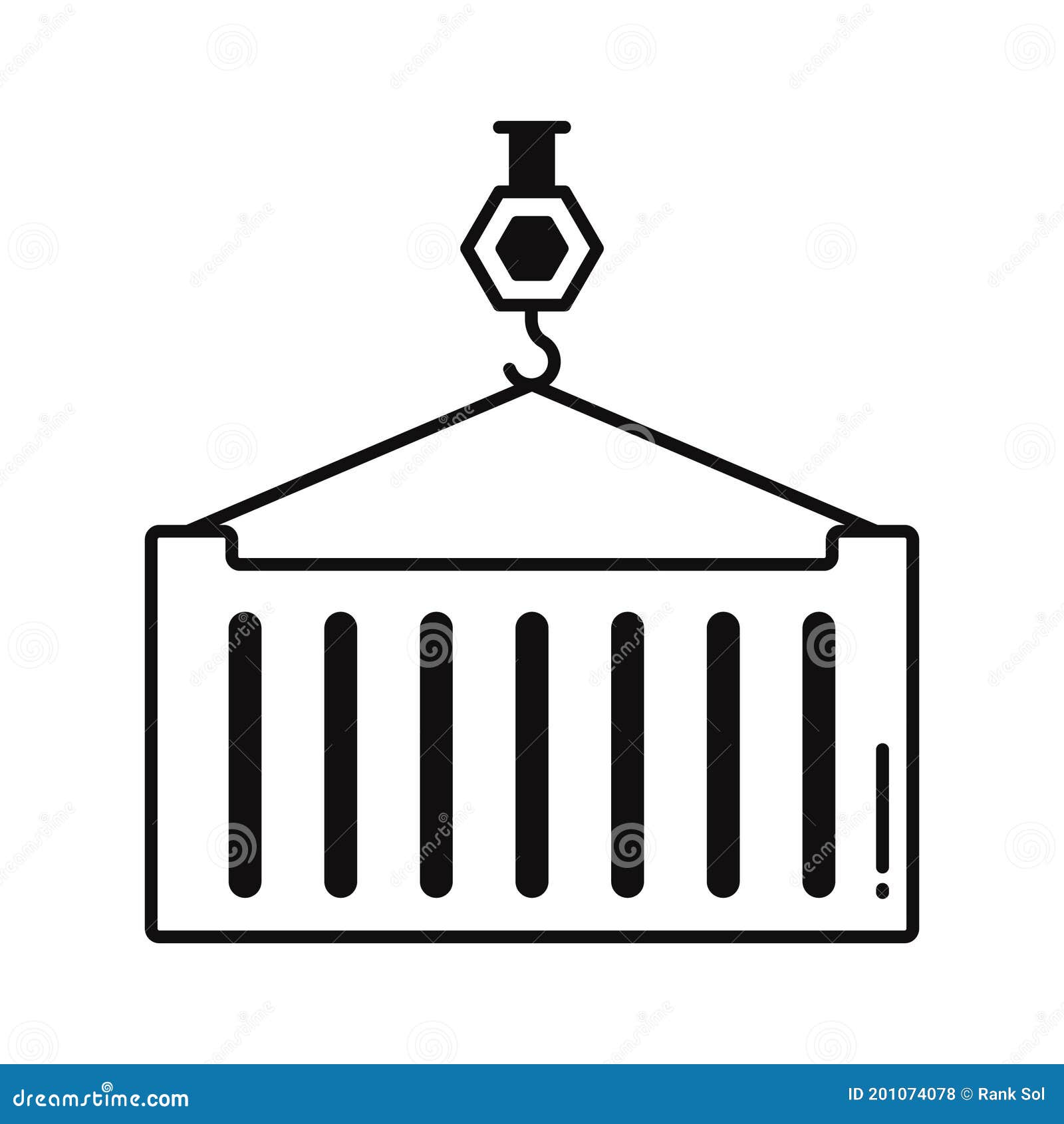 container lifter   icon which can easily modify or edit