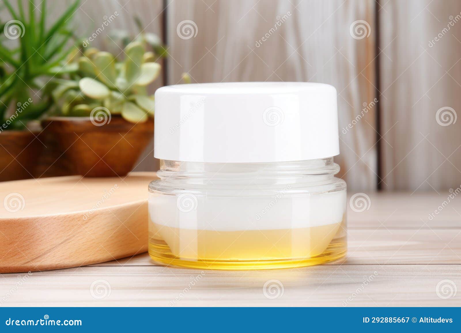 Container of Moisturizer with Alpha Hydroxy Acids on Shelf Stock Image