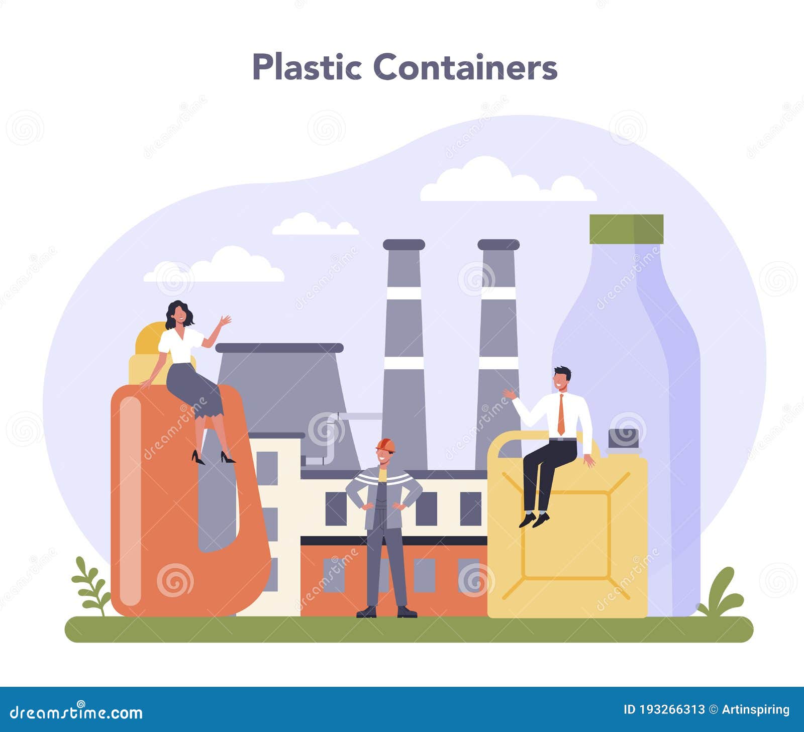 Container and Packaging Industry. Plastic Wrapping Material Stock Vector Illustration of belt