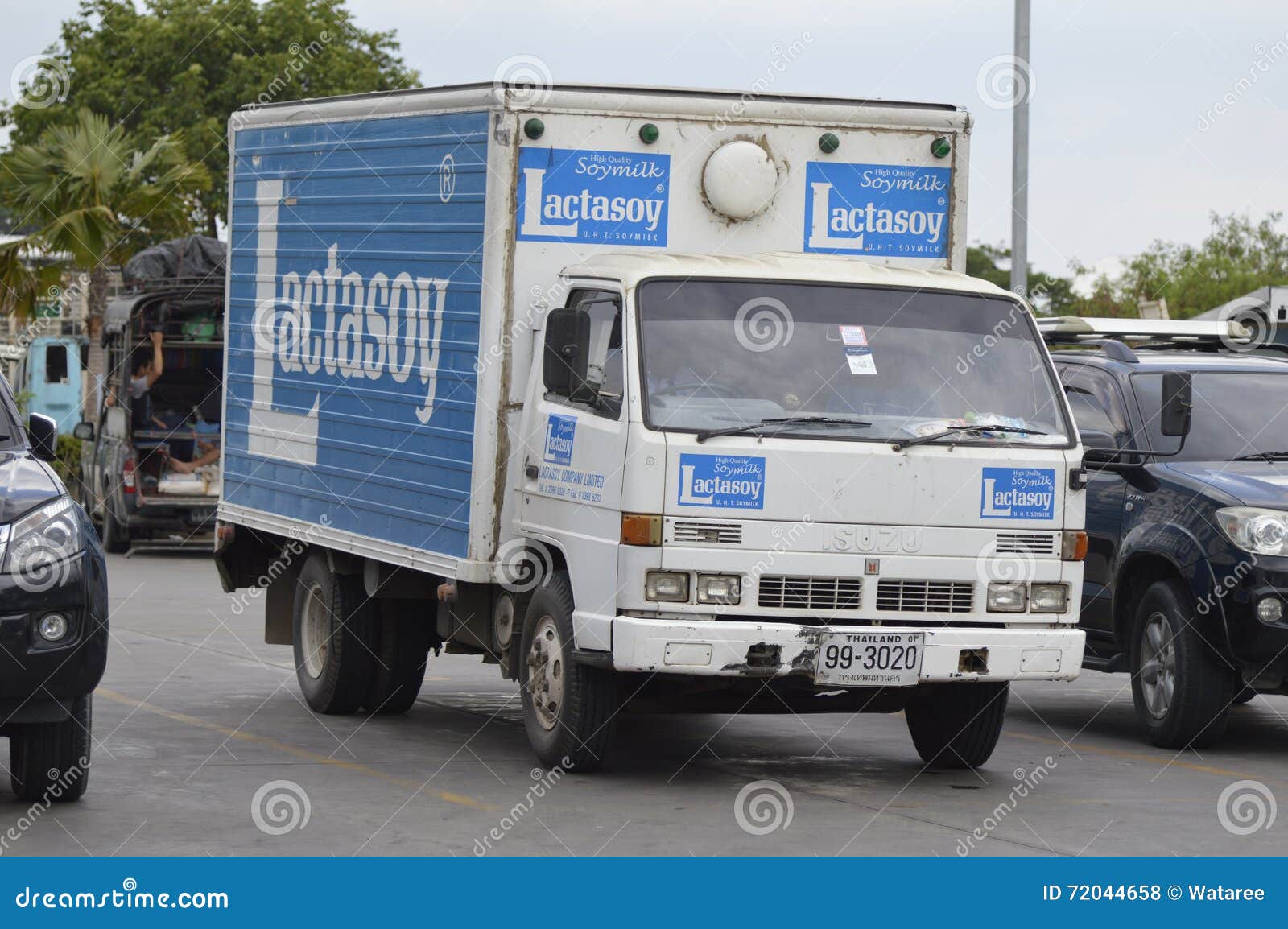 Container Truck Of Lactasoy Company Editorial Stock Photo ...