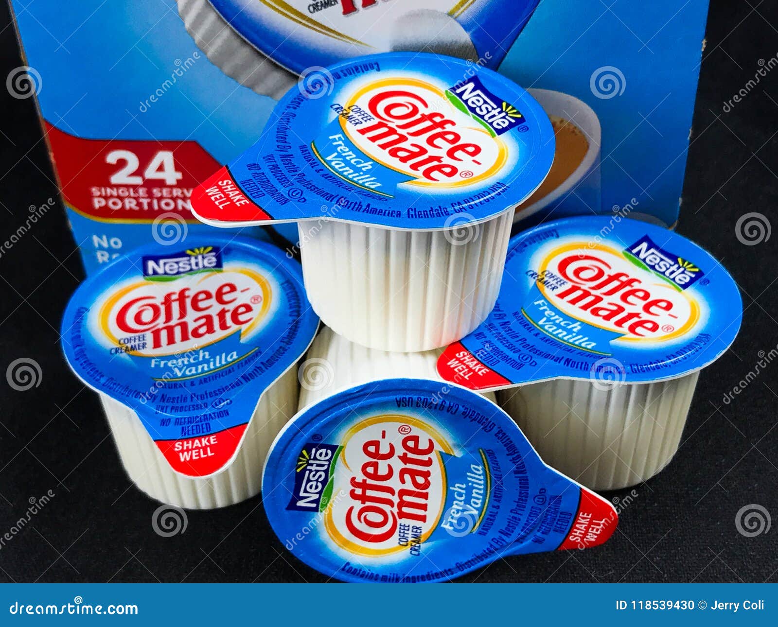 Containers of Coffee Mate French Vanilla Non Dairy Creamer Editorial Image  - Image of mate, vanilla: 118539430