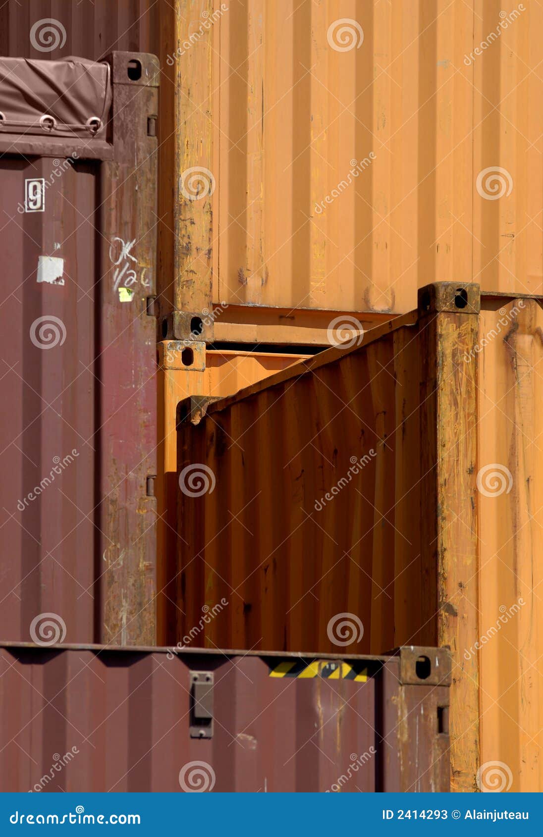 Containers in Montreal stock image. Image of cargo, industry 2414293