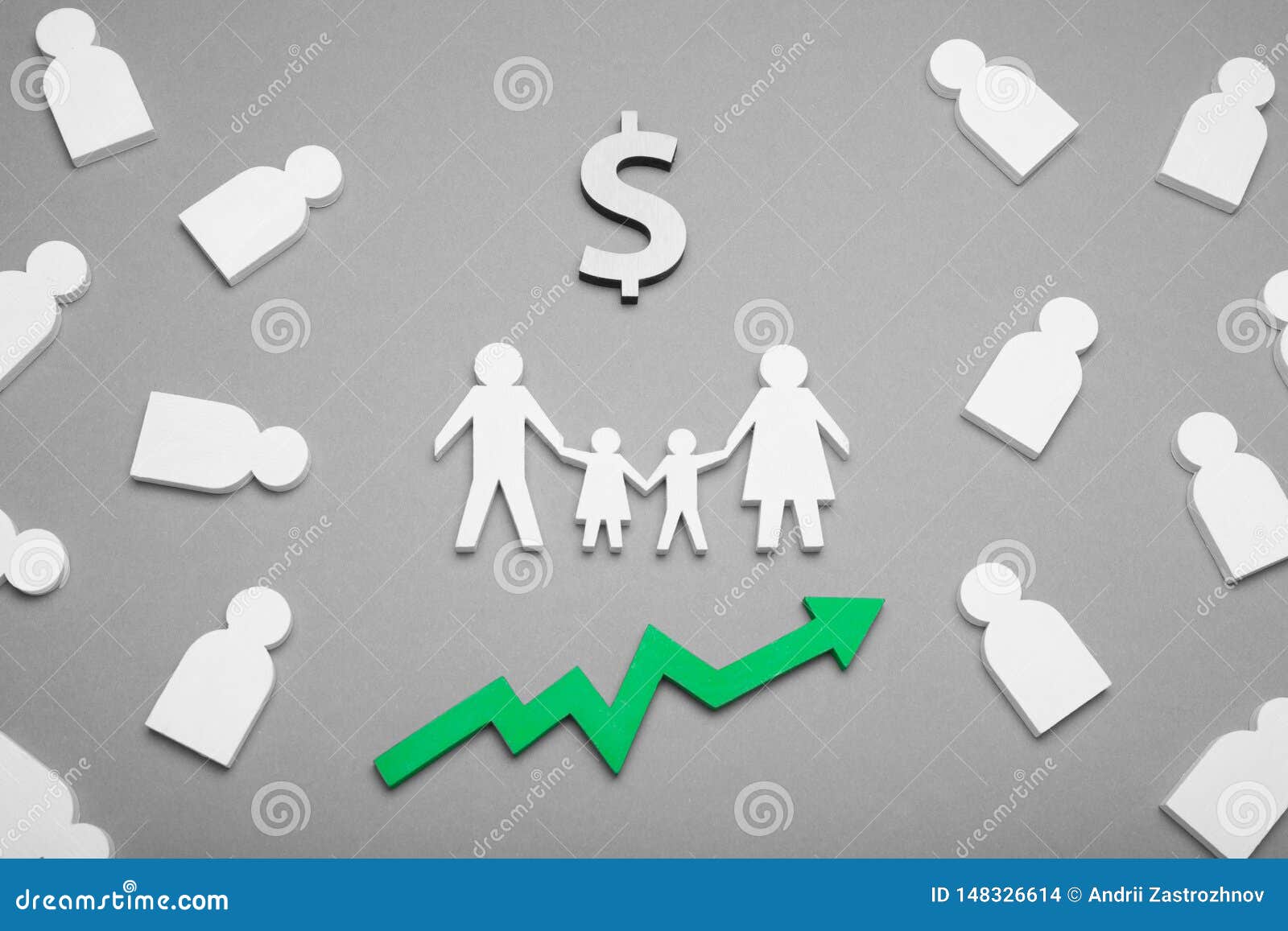 Contanti di finanza della famiglia di reddito, protezione di affari