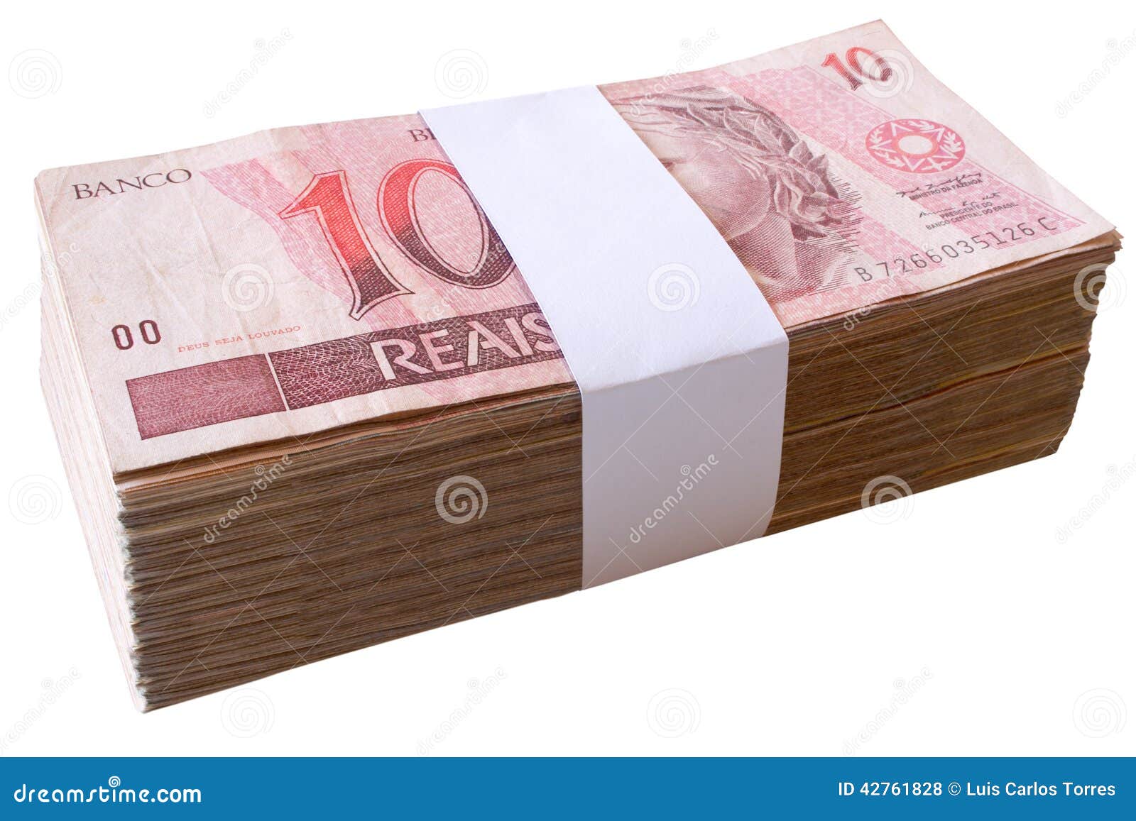 Notas, 10 Reais - Moeda Brasileira Foto de Stock - Imagem de brasileiro,  brasil: 42761828