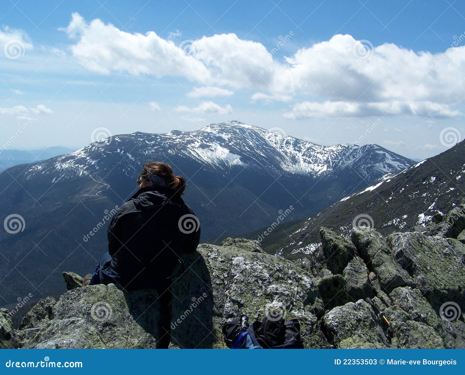 contemplation of the white mountains
