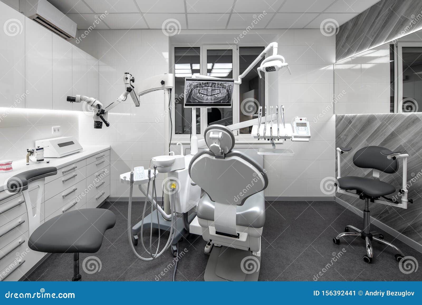 Contemporary Dental Clinic with Light Interior and Hi-tech Equipment Stock  Image - Image of chair, device: 156392441