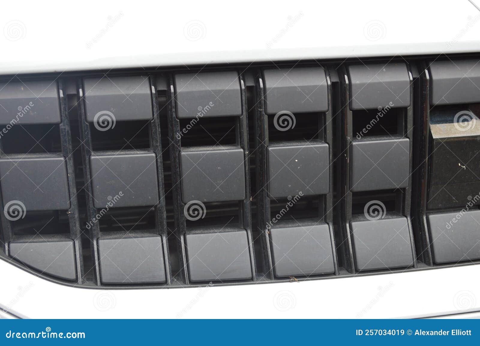 Contemporary Front Grille of a Car Stock Image Image of front, iron 257034019