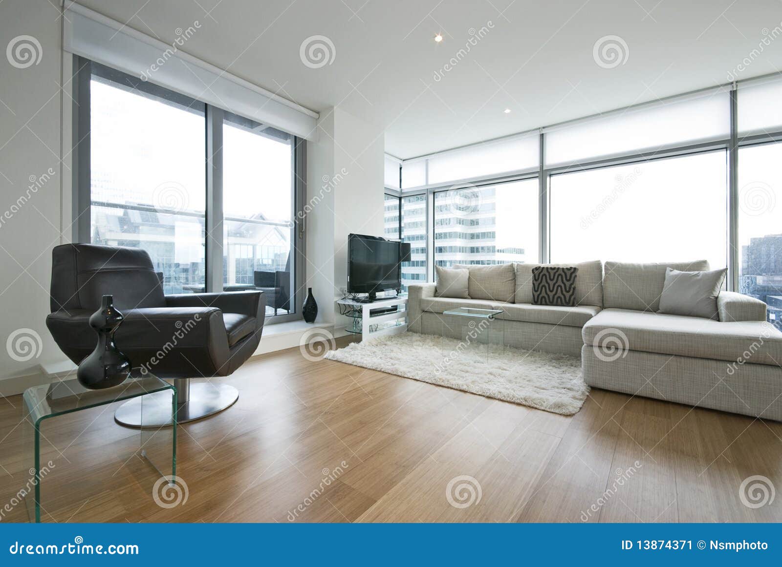 Contemporary Living Room With Designer Furniture Stock Contemporary Living Room With Designer Furniture Stock