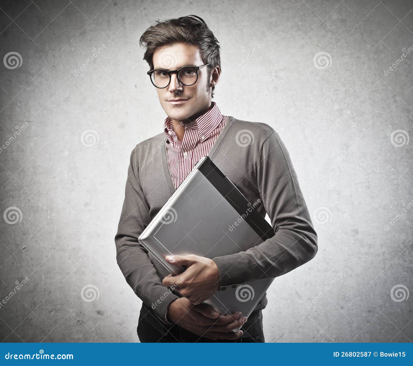 Contemporary Man stock image. Image of news, laptop, businessman 26802587