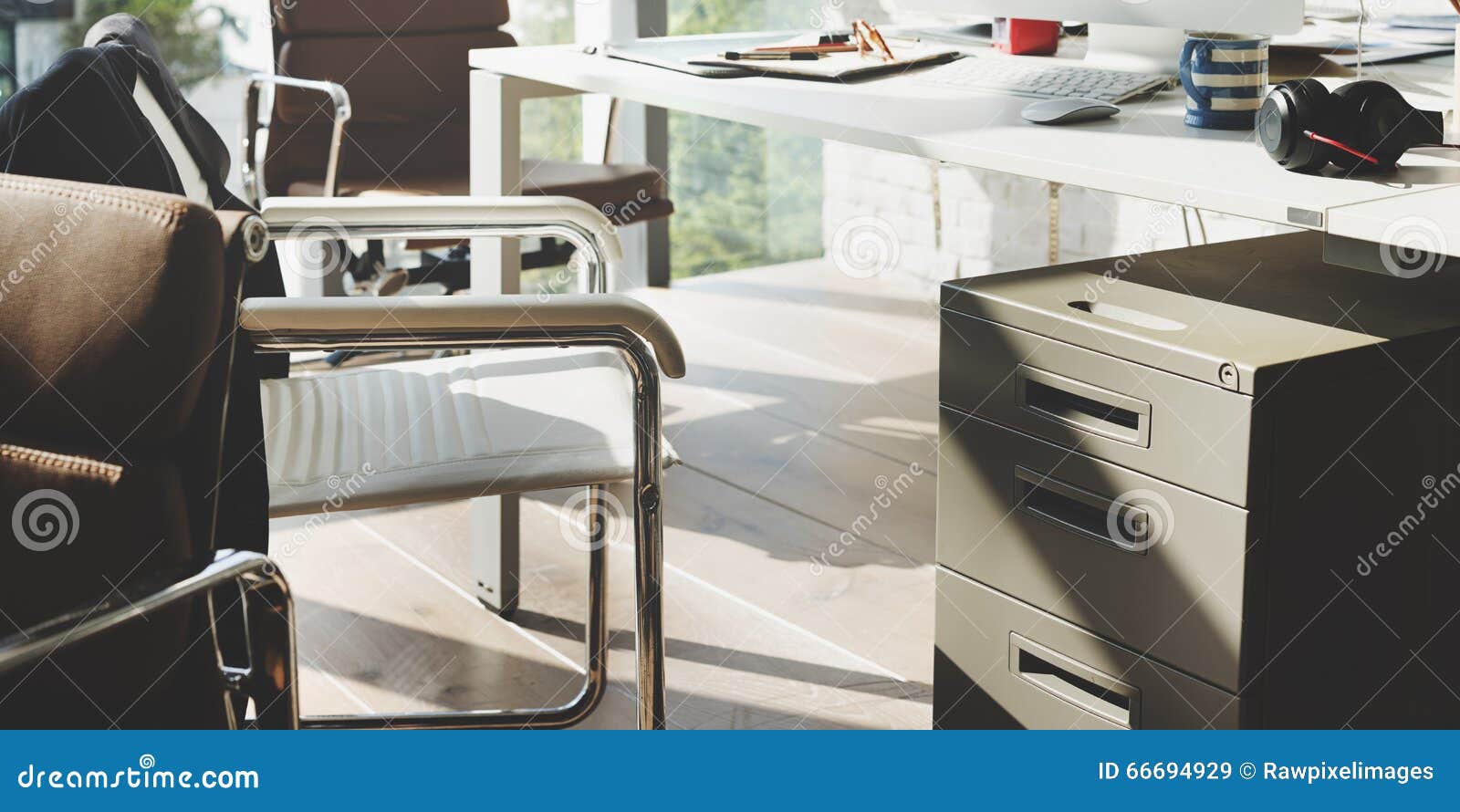 Contemporary Room Workplace Office Supplies Concept Stock Image Image