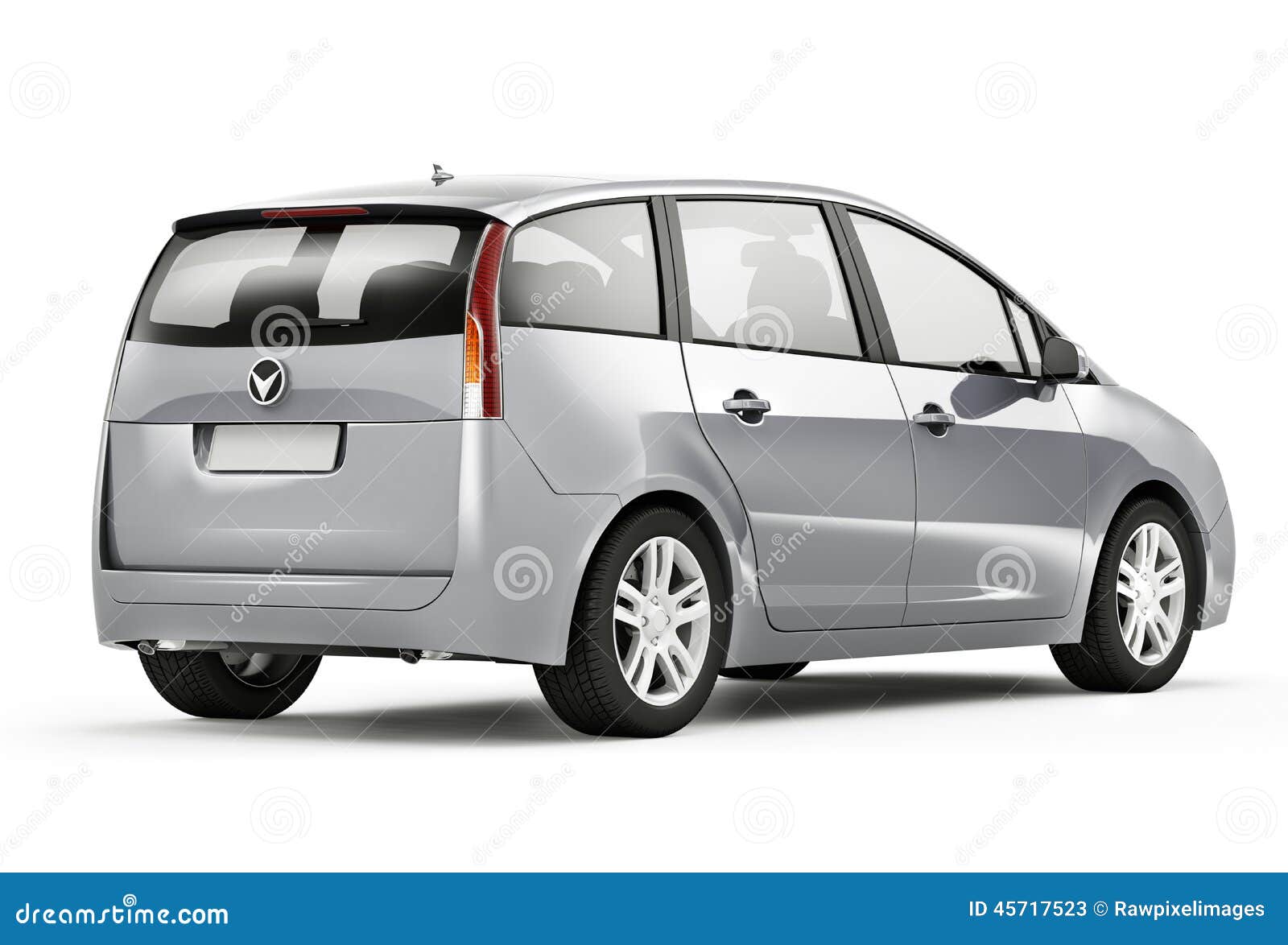 Contemporary Silver Grey Compact Car Stock Image Image of carrier