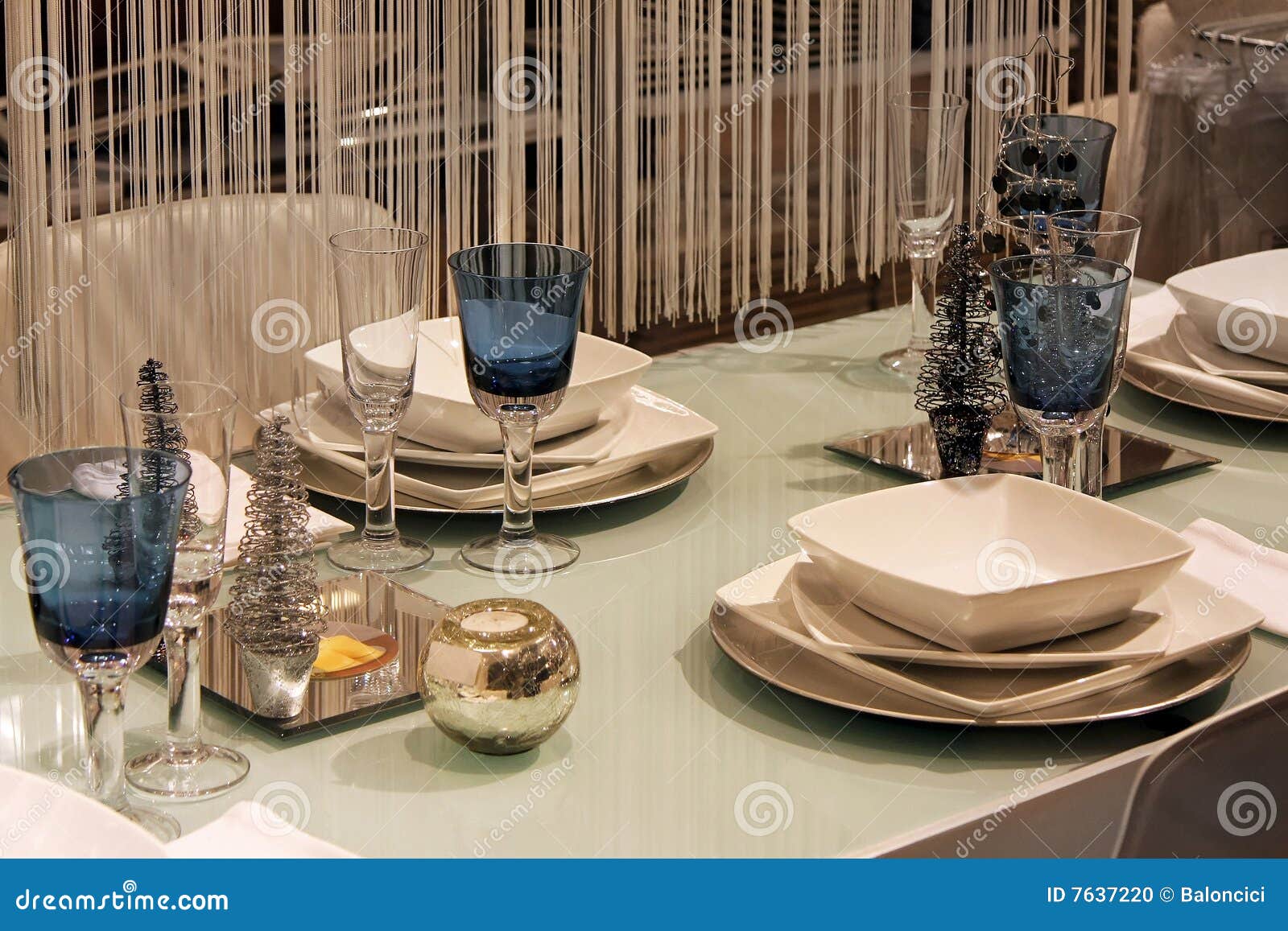 Contemporary table stock photo. Image of lunch, glass - 7637220