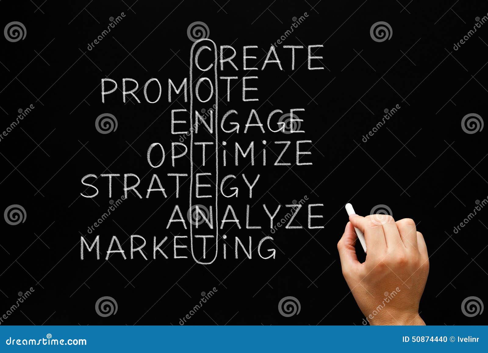 Content Crossword Blackboard Stock Photo Image of information