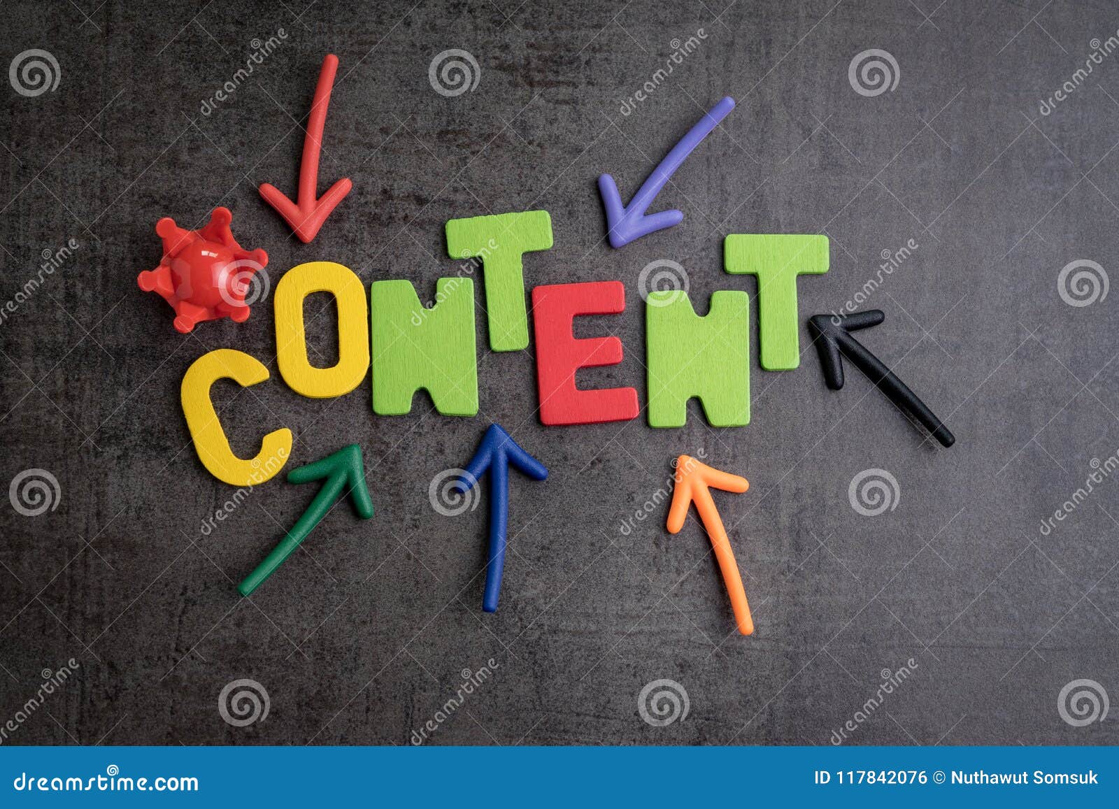 content is king in brand communication and advertising concept i