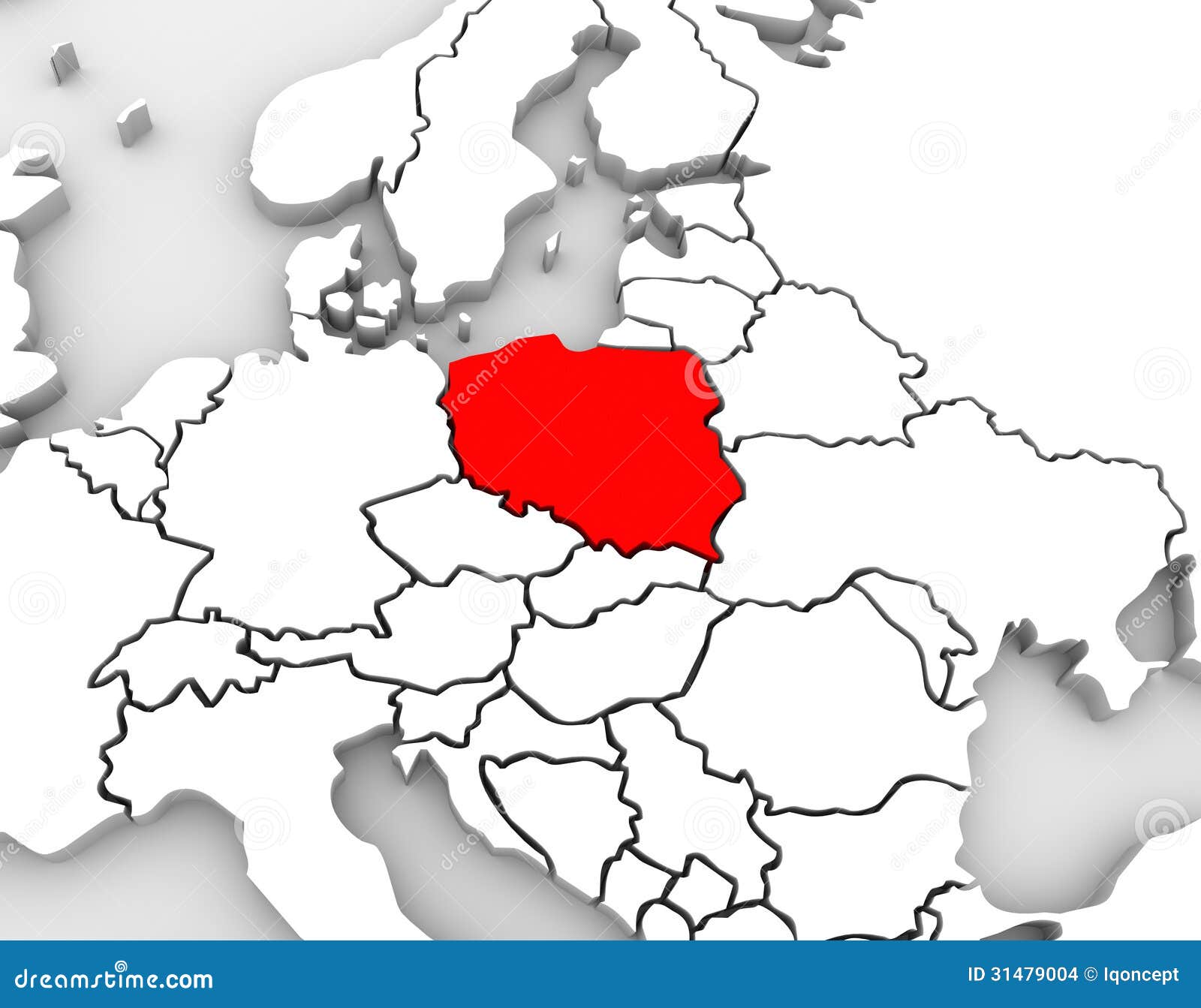 Continent De Labrégé Sur 3d Leurope Carte De La Pologne