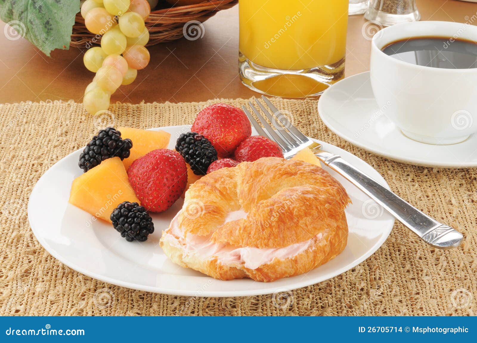 Continental breakfast stock photo. Image of golden, juice 26705714