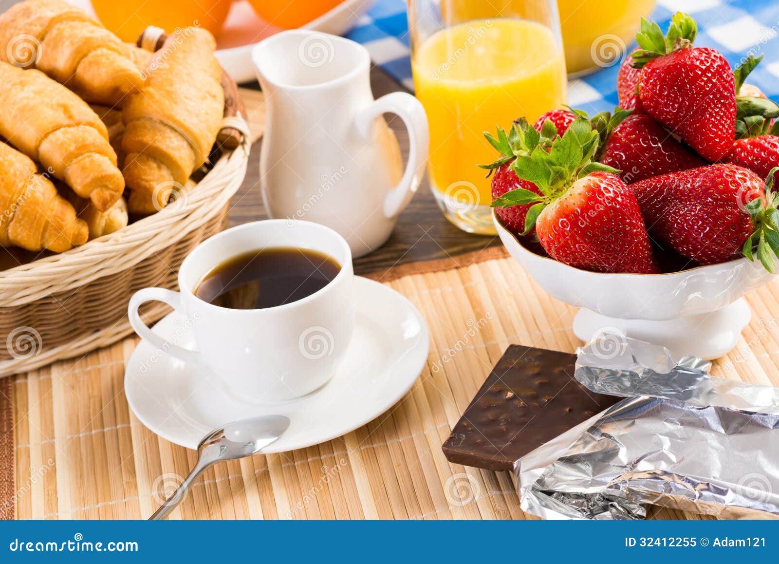 Continental breakfast stock image. Image of caffeine 32412255