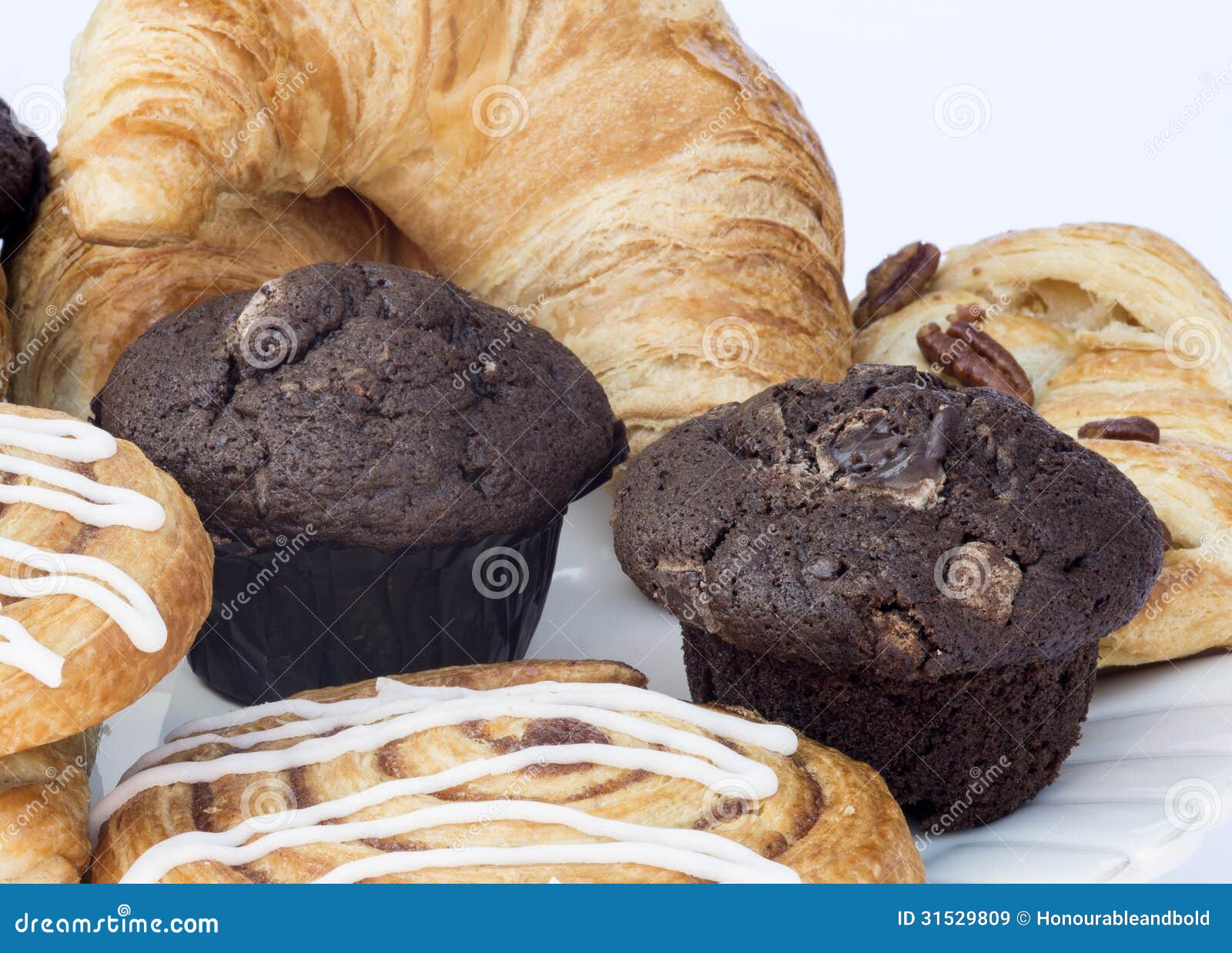 Continental Breakfast Table Setting with Pastries and Cakes Stock Image Image of choice