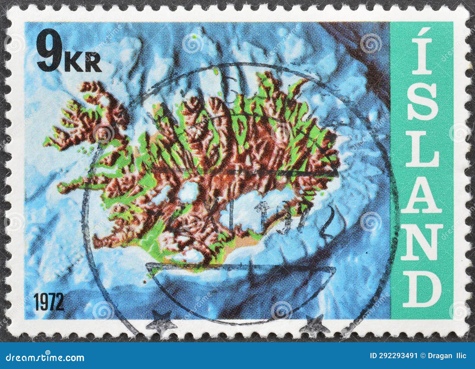 Continental Shelf of Island, Editorial Photo Image of post