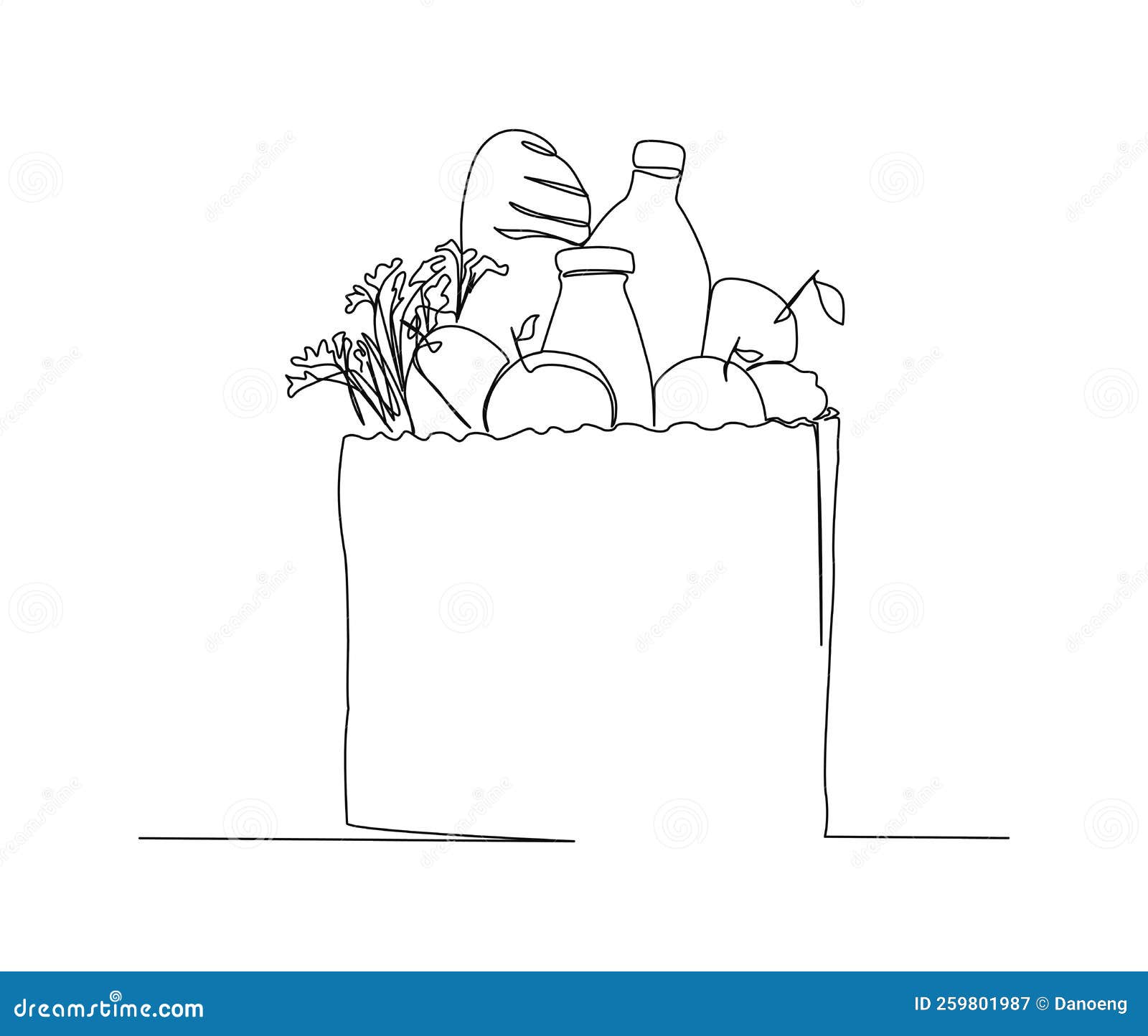 Picnic basket with food sketch engraving Vector Image