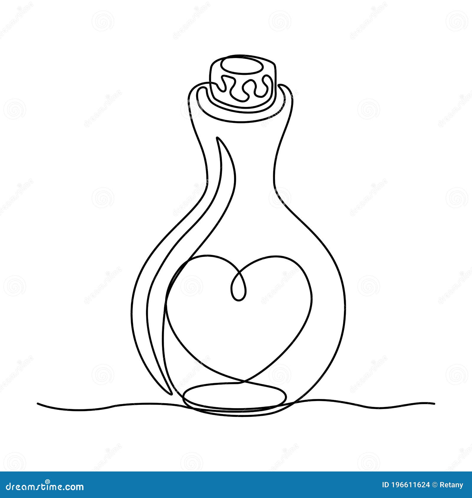 Drawing Old Bottle Tree Sketch Illustration 71492144