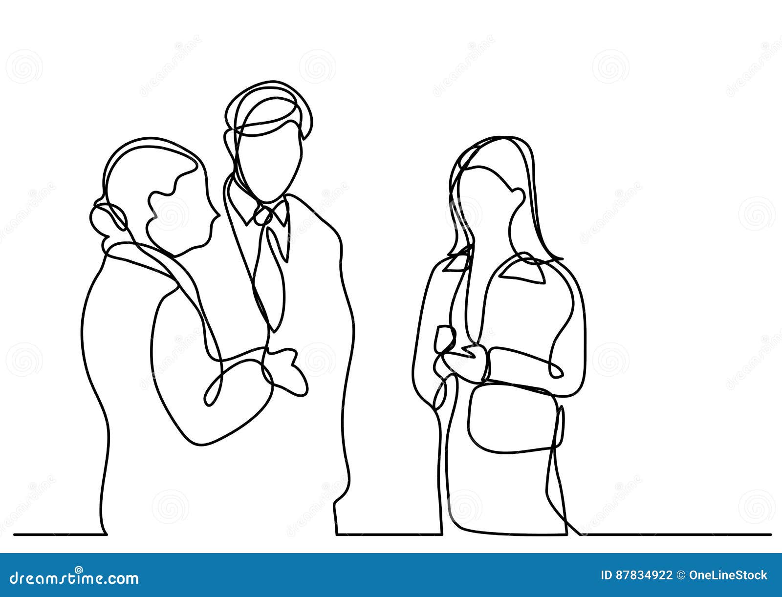 Back Group Of People Talking In Pairs As Part Of Active - Line Art -  1024x768 PNG Download - PNGkit