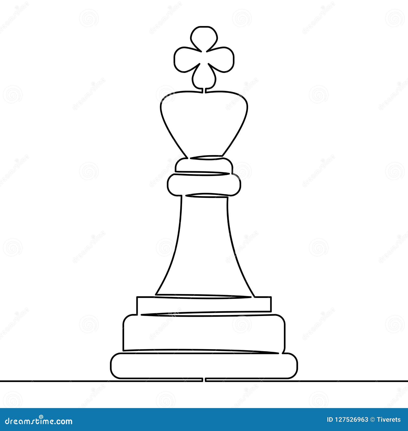 Continuous One Line Drawing Of Chess Pieces. King Queen Chess Board Setup.  Group Of Players Tactic Concept. Vector Illustration Royalty Free SVG,  Cliparts, Vectors, and Stock Illustration. Image 144393562.