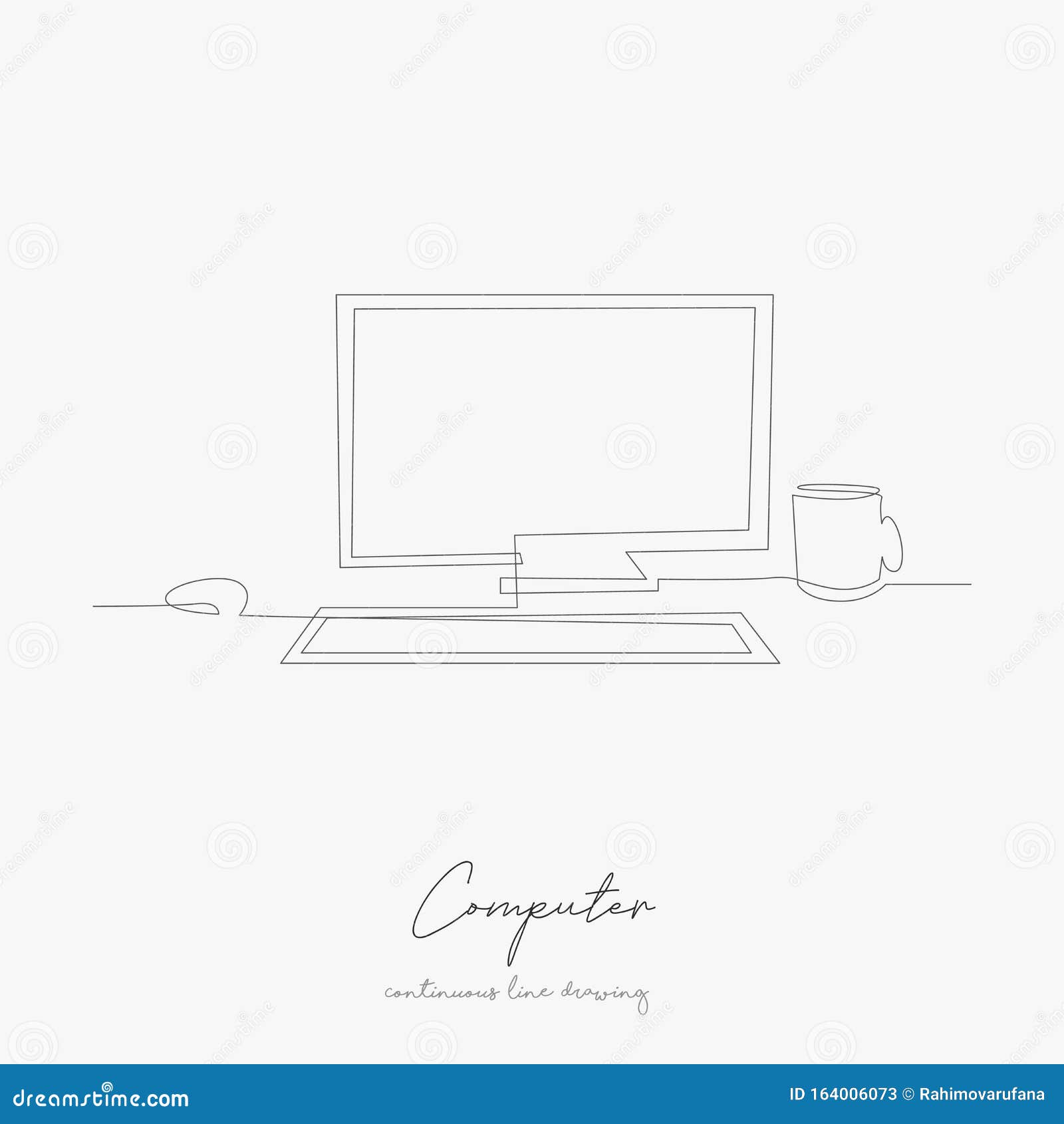 Vector version. computer mouse line icon. Eps 10 illustration. Easy to edit  Stock Vector Image & Art - Alamy
