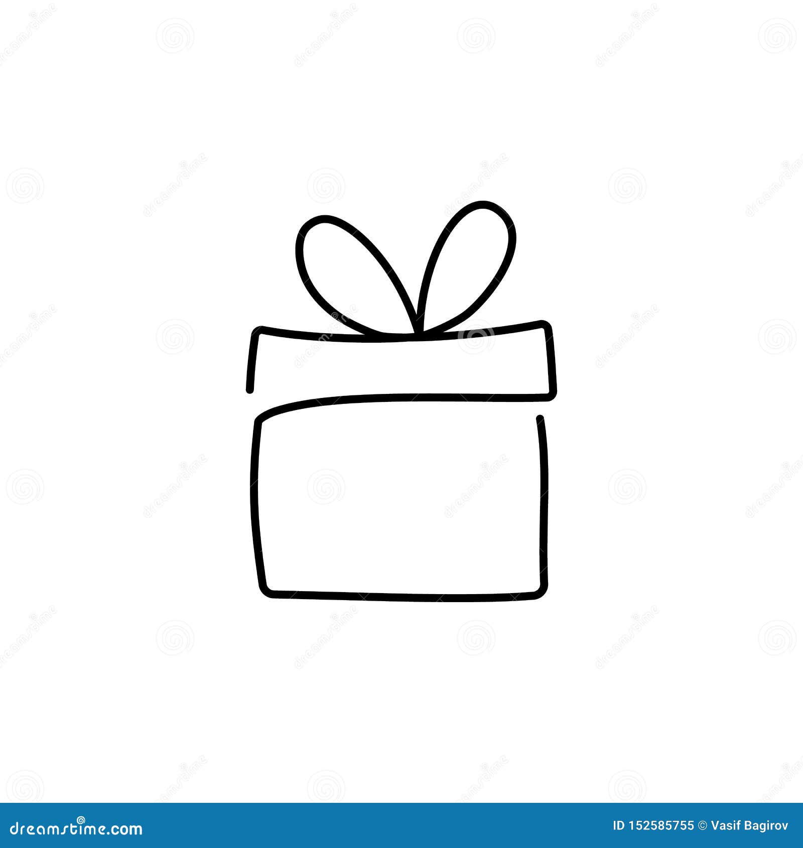 Continuous Drawing Gift Box Stock Illustrations – 1,090 Continuous